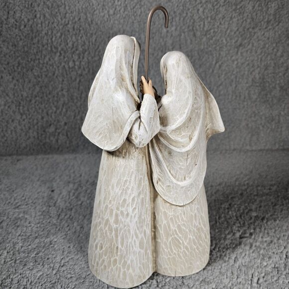 Napco Christmas Holy Family Carved Bethlehem Scene Nativity Figure Tall 13" Gold - Picture 6 of 11